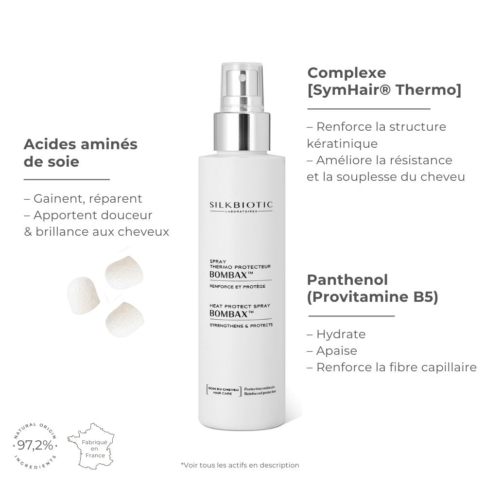 Gainent la fibre capillaire, renforce les cheveux, apporte brillance et douceur