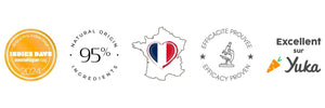 La crème repair intensive est excellente sur Yuka (95% de naturalité), Made in France et son efficacité est prouvée.