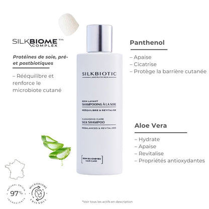 Les ingrédients du shampoing à la soie SILKBIOTIC sont à 97% d&