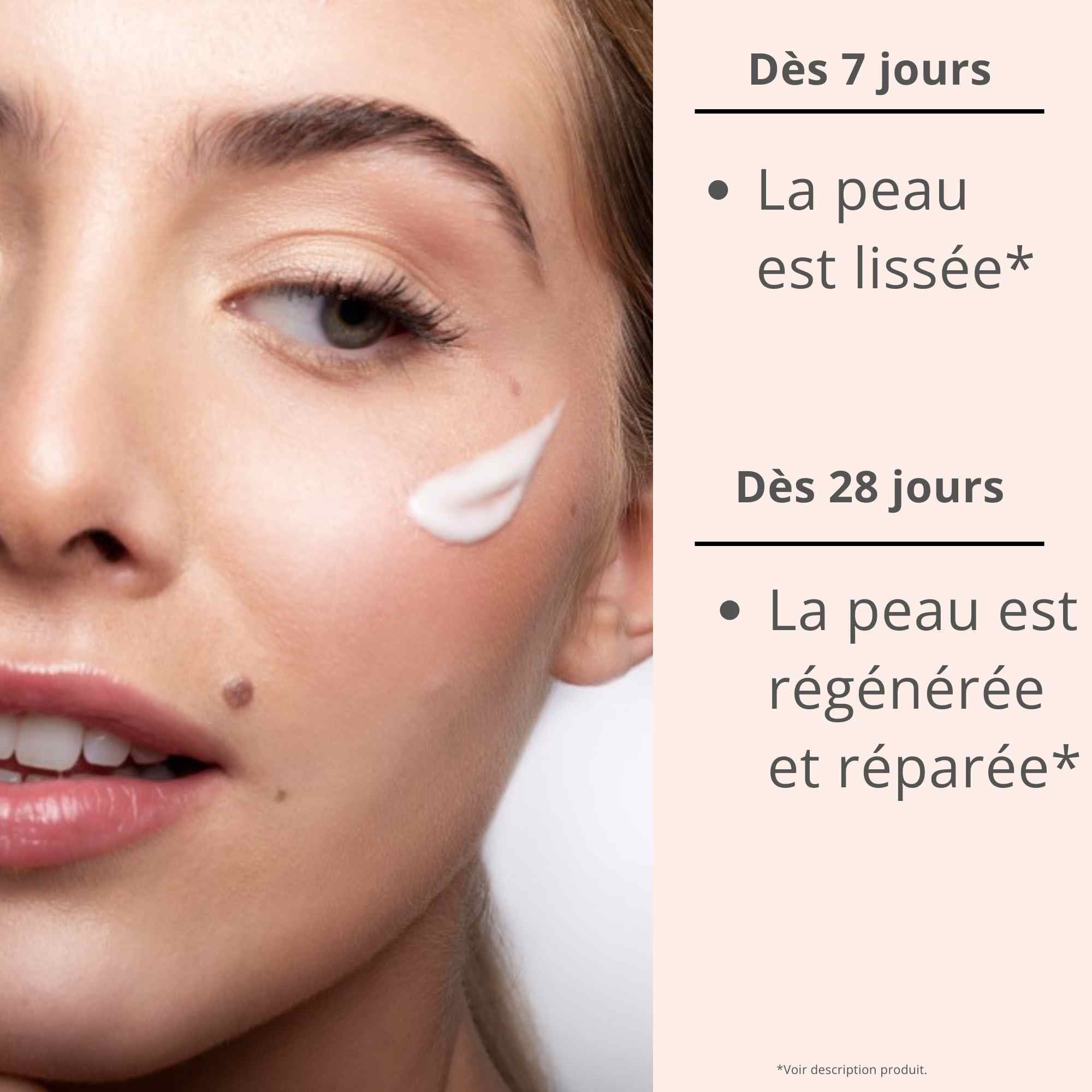 Crème Repair Intensive visage Silkbiotic : peau lissée dès 7 jours, régénérée et réparée en 28 jours.