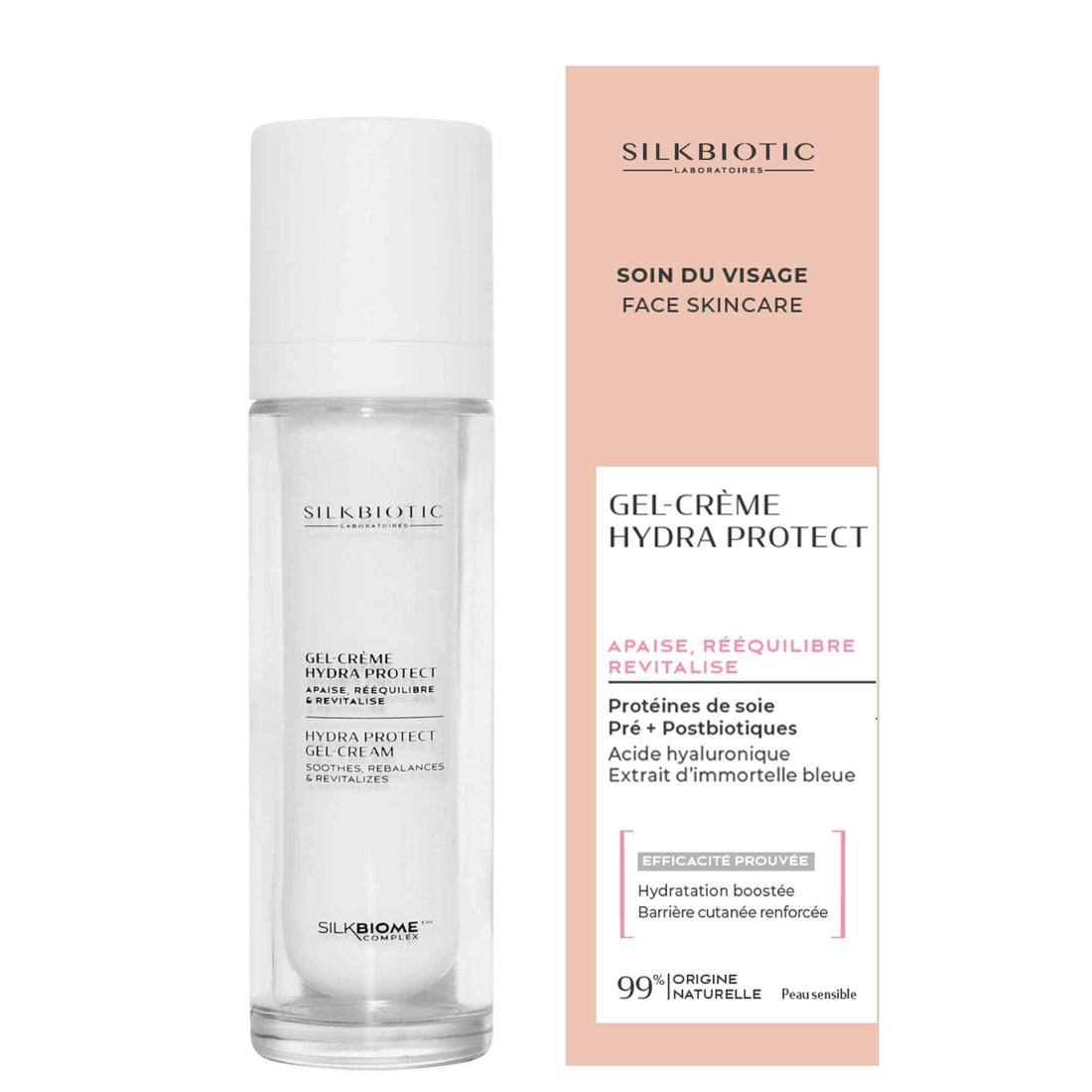 Gel-Crème Hydra Protect, soin visage hydratant et équilibrant.